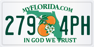 FL license plate 2794PH