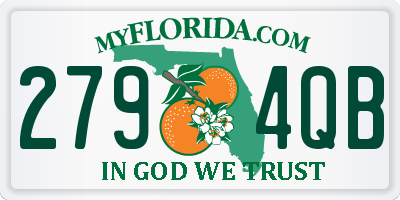 FL license plate 2794QB