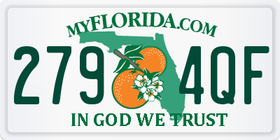 FL license plate 2794QF