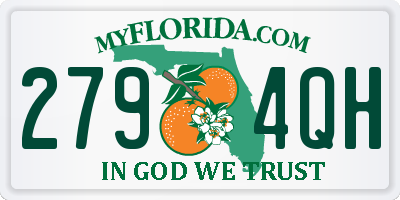 FL license plate 2794QH