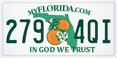 FL license plate 2794QI