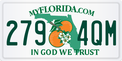 FL license plate 2794QM