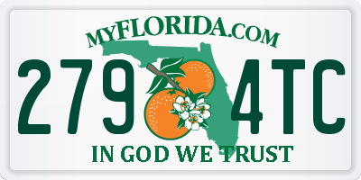 FL license plate 2794TC