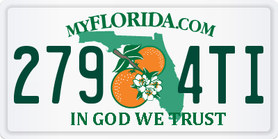 FL license plate 2794TI