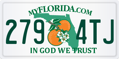 FL license plate 2794TJ