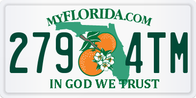 FL license plate 2794TM