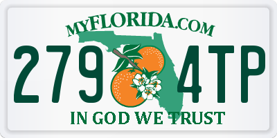 FL license plate 2794TP