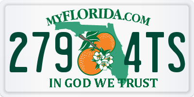 FL license plate 2794TS