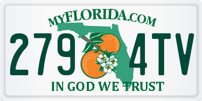 FL license plate 2794TV