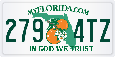 FL license plate 2794TZ