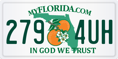 FL license plate 2794UH