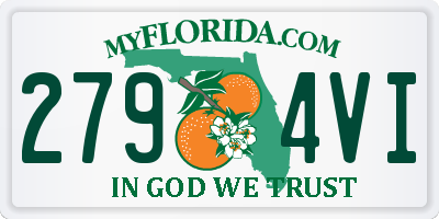 FL license plate 2794VI