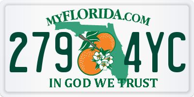 FL license plate 2794YC