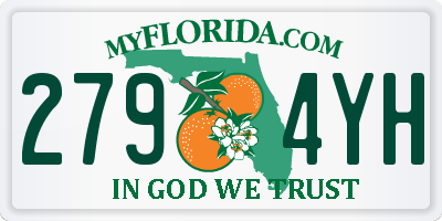 FL license plate 2794YH