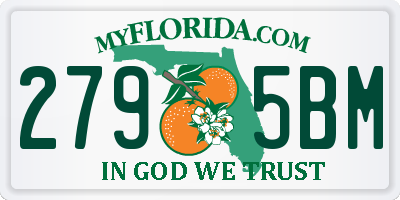 FL license plate 2795BM