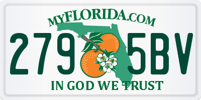 FL license plate 2795BV