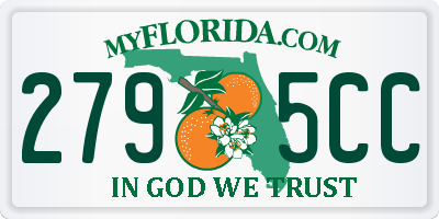 FL license plate 2795CC