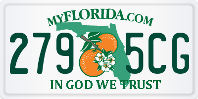 FL license plate 2795CG