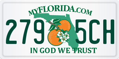 FL license plate 2795CH