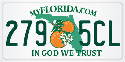 FL license plate 2795CL