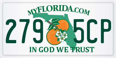 FL license plate 2795CP