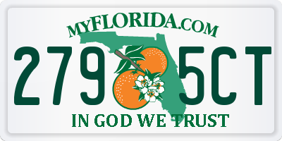 FL license plate 2795CT