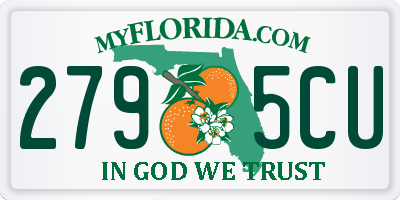 FL license plate 2795CU