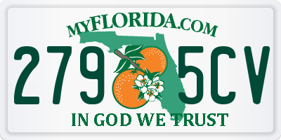 FL license plate 2795CV