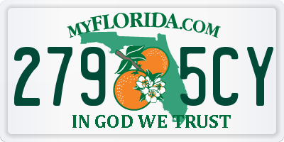 FL license plate 2795CY