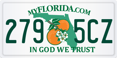 FL license plate 2795CZ