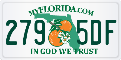 FL license plate 2795DF