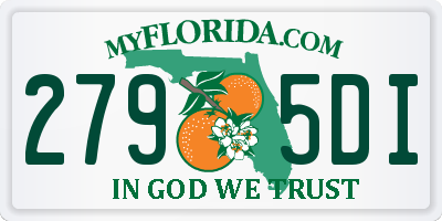 FL license plate 2795DI