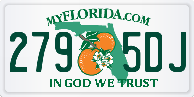 FL license plate 2795DJ