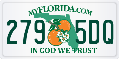 FL license plate 2795DQ