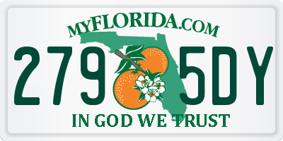 FL license plate 2795DY