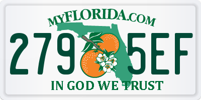 FL license plate 2795EF