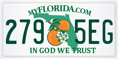 FL license plate 2795EG