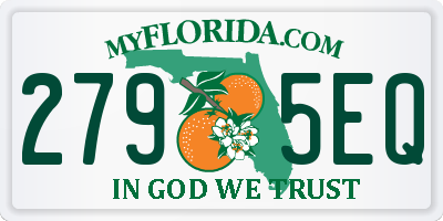 FL license plate 2795EQ