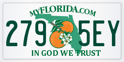 FL license plate 2795EY