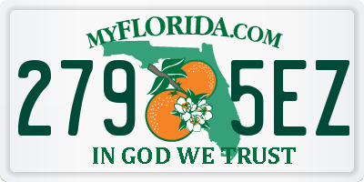 FL license plate 2795EZ