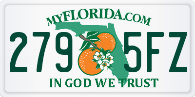 FL license plate 2795FZ