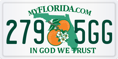 FL license plate 2795GG