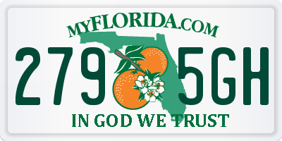FL license plate 2795GH