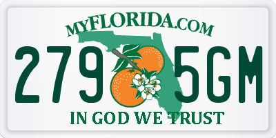 FL license plate 2795GM