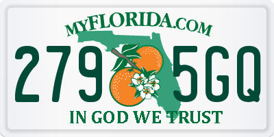 FL license plate 2795GQ