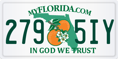 FL license plate 2795IY