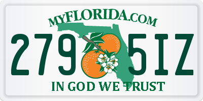 FL license plate 2795IZ