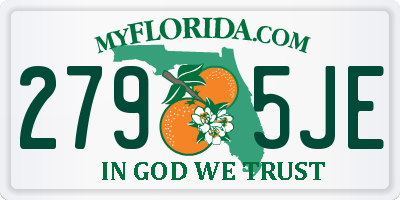 FL license plate 2795JE