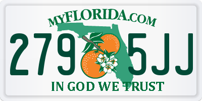 FL license plate 2795JJ