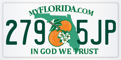 FL license plate 2795JP